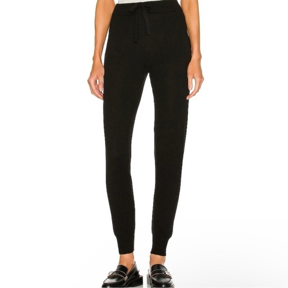 Weekend Stories Journee Recycled Cashmere Jogger in Black Size XXS - Picture 1 of 11